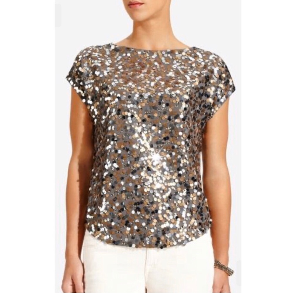 Gorgeous Sequin Top 🤎